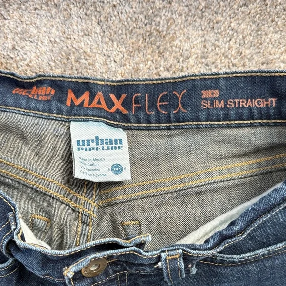 Classic Urban Pipeline Max Flex Straight Dark Blue Jeans, 30 x 30 - Picture 2 of 9